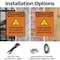 Signmission Hot Surface Sign, 10 in H x 7 in W, Plastic, Burn Hazard Hot Surface With Symbol OS-2PACK-WS-P-710-V-13004 - alternate 7